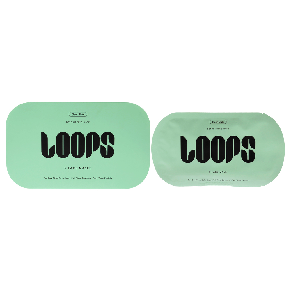 Clean Slate Detoxifying Mask BY Loops for Women 5 Pc Mask